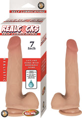 RealCocks Self Lubricating Bendable Dong 7 Inch Flesh Toy Beige Dongs Realistic